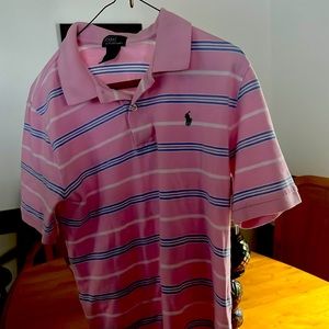 Boys Polo T-shirt. Slightly worn. Colors still very nice.